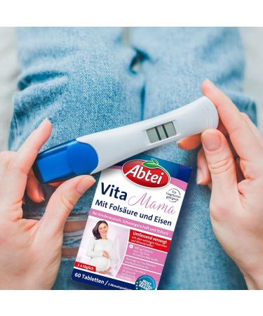 Abbey Vita Mama - Dietary Supplements for Conception Pregnancy & Breastfeeding | Essential Vitamins & Minerals | Vegetarian | 60 Tablets - Buy Online on GoSupps.com