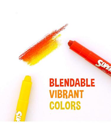 U.S. Art Supply Super Crayons Set - 36 Smooth Gel Colors - Bright, Blendable & Washable - Buy Online on GoSupps.com