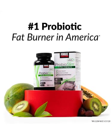 Force Factor ProbioSlim Extra Strength - 120 Capsules with 30 Billion CFU for Gut Health - Buy Online on GoSupps.com