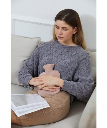 1L Cartoon Hot Water Bottle with Soft Cover for Neck & Shoulder Pain Relief - Hot & Cold Therapy Pack for Kids & Women - Green - Buy Online on GoSupps.com