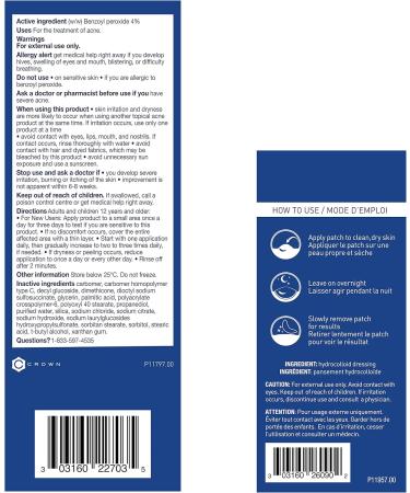 PanOxyl 4% Benzoyl Peroxide Face Wash and 40 Count PM Patches Bundle - Buy Online on GoSupps.com