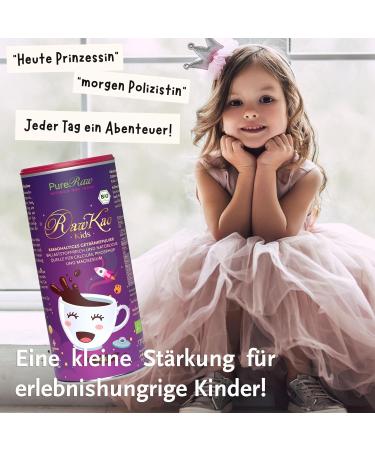 Rawkao Kids Organic Sugar-Free Drinking Chocolate - Carob Cocoa Yacon Lucuma Maca Superfood Powder 170g | Pureeraw - Buy Online on GoSupps.com