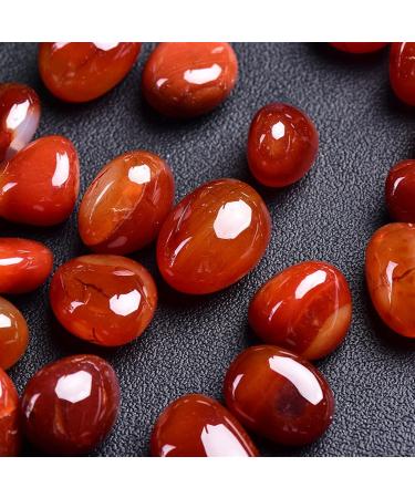 50-400g Natural Crystal Stone Red Agate Stone Polished Original Stone Random Large Grain Crystal Stone Fish Tank Decoration Home Goods 1pack - Buy Online on GoSupps.com