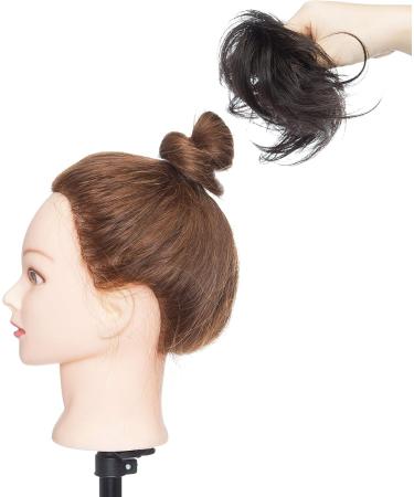 Human Hair Scrunchies #1 Jet Black Straight (23g) - Buy Online on GoSupps.com