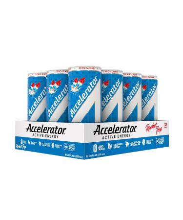 Accelerator Rocket Pop Energy Drink - 12 fl oz Can (Pack of 12) | Buy Internationally - Buy Online on GoSupps.com