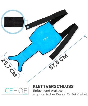 Icehof Knee Cooling Cuff | Universal Cool Pad for Knee Pain Relief | Large Cooling Strap & Package for Maximum Comfort - Buy Online on GoSupps.com