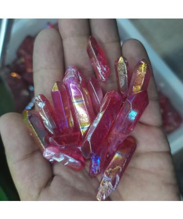 Electroplated Colourful Crystal Wand Point Raw Crystals Crystal Stone Natural Stones and Minerals Home Decor NaturalReiki Decoration Stone Mineral Specimen (Size : 300g) - Buy Online on GoSupps.com