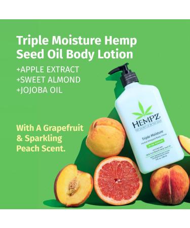Hempz Body Lotion Bundle - Grapefruit Sparkling Peach 17oz & Coconut Watermelon Daily Moisturizing Creams - Buy Online on GoSupps.com