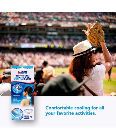 BeKoool Active Cooling Patch 4 Count - Cooling Relief for Strenuous Activities - Buy Online on GoSupps.com