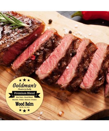 Goldman's Wood Balm - All-Natural Non-Toxic Cutting Board Sealer - Food Safe Beeswax Paste Wax Finish - Made in America - Buy Online on GoSupps.com