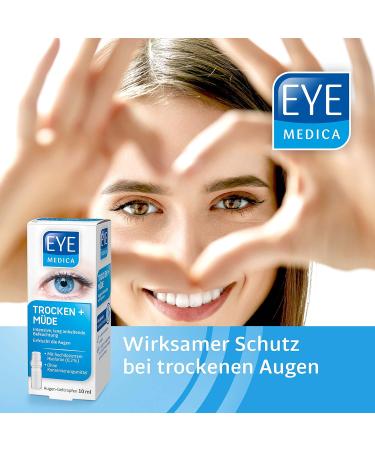 Eyemedica Gel Eye Drops 10ml - Intensive Hydration & Refreshment for Tired Dry Eyes with 0.3% High-Dose Hyaluron - International Shipping Available - Buy Online on GoSupps.com