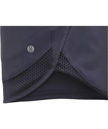 Layer 8 Women's Knit and Woven Quick Dry 2-in-1 Running Shorts with Compression - Small Dusky Dawn - Buy Online on GoSupps.com