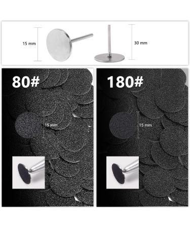 Qingmeng Feet Grinder Replacement Grinding Paper - 100PCs Sandpaper for Pedicure & Cracked Heels Care (15mm) - Buy Online on GoSupps.com