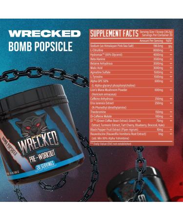 Huge Supplements Wrecked Pre-Workout - 40 Servings - 1.37 LBS - Buy Online on GoSupps.com