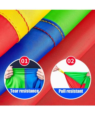 2m Play Parachute Teamwork Game for Nursery Physical Training - Indoor & Outdoor Activities - Buy Online on GoSupps.com