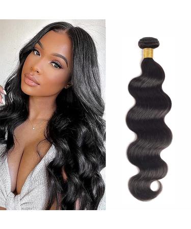 Body Wave Bundle 18 Inch 10A Grade Human Hair Bundles 100% Unprocessed Brazilian Virgin Hair Bundles Double Machin Weft Brazilian Body Wave Bundles(Single Bundle) 18 Inch Single Bundle