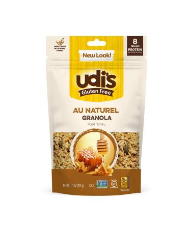Udi's Gluten Free Au Naturel Granola, Dairy Free and Egg Free, Pure Honey , 11Ounce (Packaging May Vary)