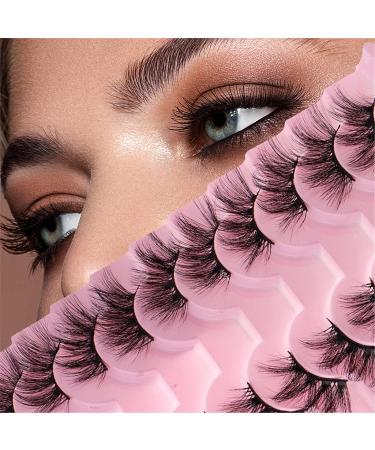 Eyelash Package Trays High Imitation 10 Pairs of Half Eye Eyelashes Grafting Eyelashes Curling Eyelashes Small Eyelash Curler H One Size - Buy Online on GoSupps.com