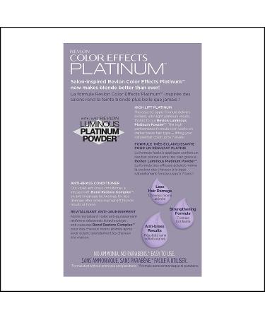 Revlon Permanent Hair Color Dye Kit - Ammonia Free & Paraben Free - 60 Platinum - 8 Oz - Buy Online on GoSupps.com