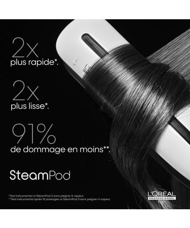 Steampod 3 Professional 2-in-1 Straightener: Smoothing & Wavy Ceramic Straightener with Steam Technology Suitable for All Hair - Buy Online on GoSupps.com