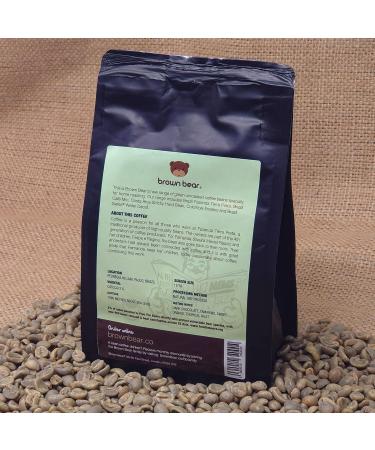 Green Coffee Beans 227g - Brazil Fazenda Terra Preta - Brown Bear - SCA 87.5 Score - Cup of Excellence - Unroasted Raw Coffee Beans for Home Roasters - Natural Dry Process - Buy Online on GoSupps.com