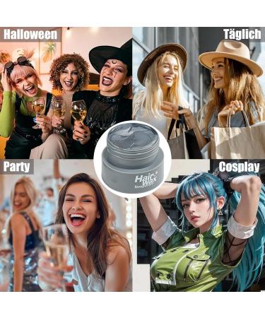  EONFAVE Temporary silver-gray hair color 2.8 ounces styling wax for men and women instant cream for natural hair for cosplay parties - Buy Online on GoSupps.com