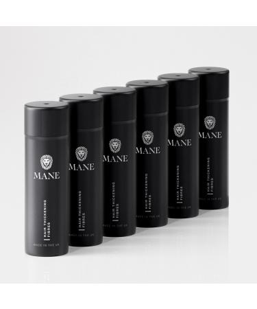 Mane Hair Thickening Fibers for Grey Hair 6 Pack