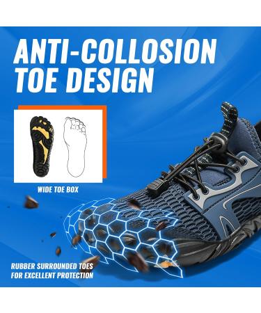 Shop Ashion Barefoot Shoes for Men & Women - Aquasque Fitness Beach & Water Shoes - Size 44 EU Blue - Buy Online on GoSupps.com