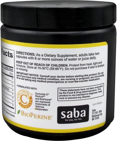 Saba Platinum Total Body Joint Support - High Absorption Curcumin Boswellia Vitamin D - 60 Capsules for Healthy Inflammation Response - Shop Internationally - Buy Online on GoSupps.com