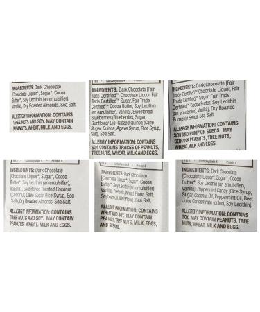 BarkTHINS Snacking Chocolate Variety Pack - Dark Chocolate Almonds, Blueberry Quinoa, Mint, Pretzel, Pumpkin Seed, Almond - 4.7 oz each (Pack of 6) - Buy Online on GoSupps.com