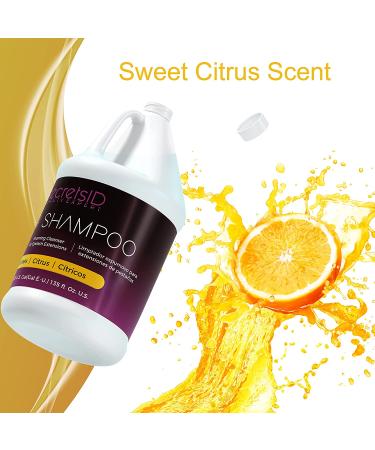 SecretsID Professional Eyelash Extension Lash Shampoo 1 Gallon - Citrus Foaming Cleanser for Salon Use - Buy Online on GoSupps.com