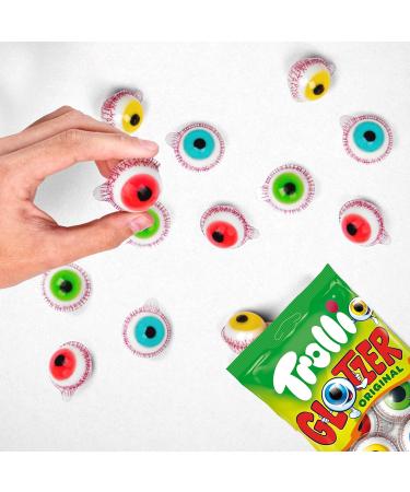 Trolli Glotzer Pack 3x4 Yeux en g latine acidul s avec c ur liquide Friandises cultes pour Halloween & f tes Sans lactose sans gluten Avec autocollant Sweet Buddies - Buy Online on GoSupps.com