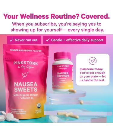 Pink Stork First Trimester Essentials Supplement Bundle - Total Prenatal Vitamin + DHA and B6 Ginger Electrolyte Capsule for Morning Sickness Pregnancy Must Have - Buy Online on GoSupps.com