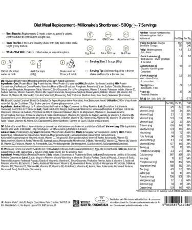 Protein Works Diet Meal Replacement | 250 Calories | Weight Loss Shake | 7 Servings | Chocolate Caramel Biscuit | 500g - Buy Online on GoSupps.com