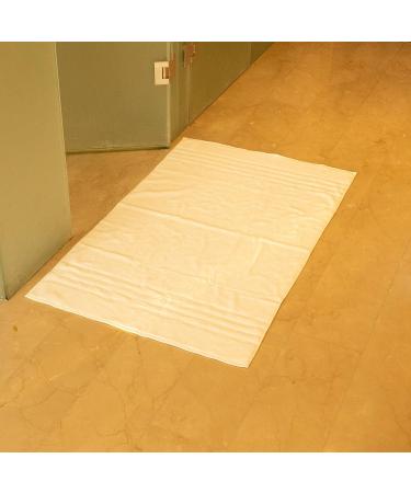 Hotel Luxury Bamboo Viscose-Cotton XL Bath Mat 28X44 - White Oversized Bath Rug - Buy Online on GoSupps.com