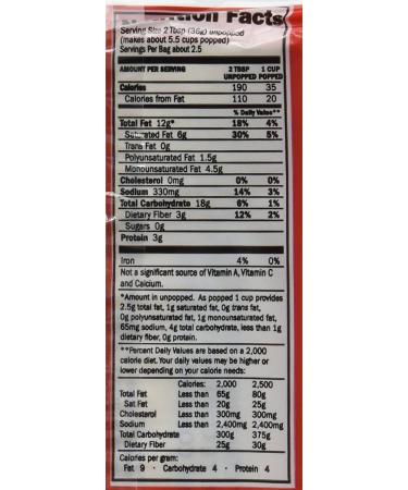 Kirkland Microwave Popcorn Butter Flavor - Pack of 8, 3.3 Ounce Bags - Buy Online on GoSupps.com