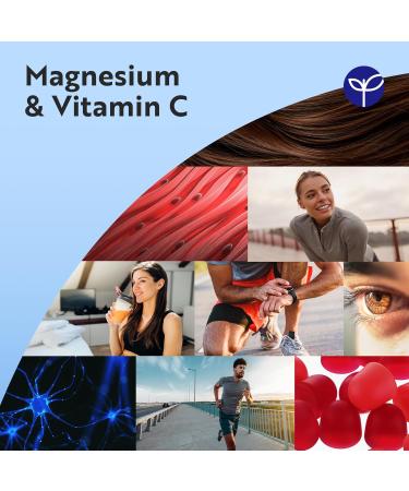 Nutravita Magnesium Citrate Gummies with Vitamin C Vegan High Strength 2136 mg Citrate with 200 mg elemental mg Magnesium Supplements with Vitamin C Supports Energy and Reduces Power - Buy Online on GoSupps.com