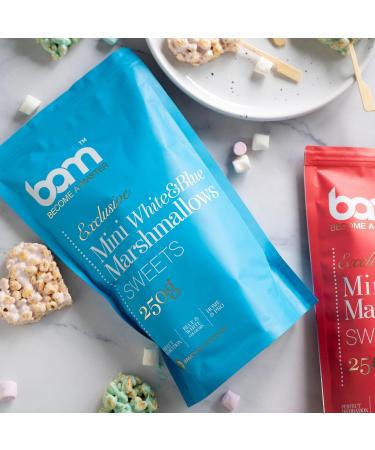 BAM Mini Marshmallows Cake Sprinkles Ideal for Cake Decorating Blue and White 250g - Buy Online on GoSupps.com