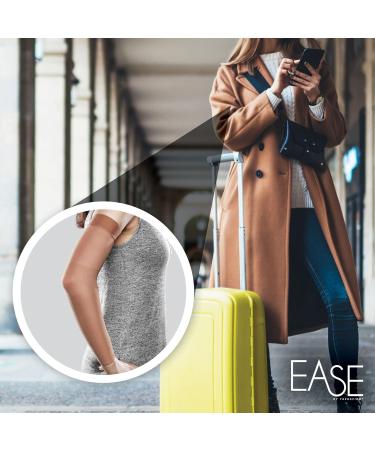 Ease Opaque Lymphedema Arm Sleeve - Large Long Sand - 20-30 mmHg Compression for Effective Arm Support - Buy Online on GoSupps.com