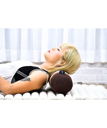 LEEWADEE Large Eco-Friendly Kapok Yoga Bolster for Meditation & Stretching - Brown - Buy Online on GoSupps.com