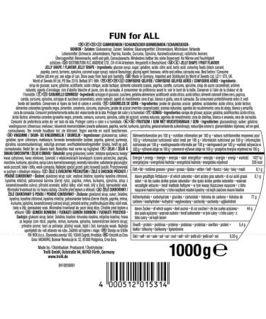 Trolli Fun for All Jelly Fruity Flavour Candy Sweet Treat Party Mix Tub Pack 1kg - Buy Online on GoSupps.com