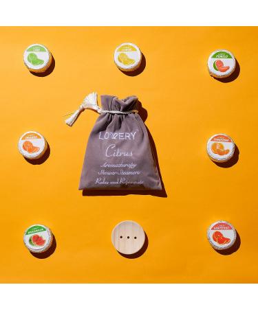 Fathers Day Shower Steamer Set - 7 Citrus Aromatherapy Bombs with Holder for Vaporizing Steam Shower - Relaxation Gifts for Women - Buy Online on GoSupps.com