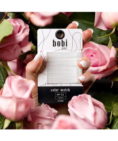BOBI White Bobby Pins (25 ct) - 2 Inches - Lily - Level 11 White Grey Match - Buy Online on GoSupps.com