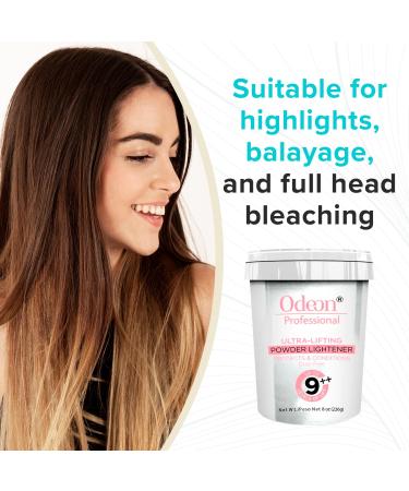 Odeon Professional Ultra-Lifting Powder Lightener - 8oz Hair Bleach Powder for Balayage Highlights & Full Bleaching - Up to 9++ Levels - Buy Online on GoSupps.com