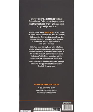 The Art of Shaving Men's Fusion Chrome Manual Razor - Weighted Handle for Stability & Control - Buy Online on GoSupps.com