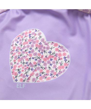 BONVERANO Baby Girls Swimsuit | Long-Sleeve Zipper One Piece Swimwear | UPF 50+ Sun Protection | Lavender 3-6 Months - Buy Online on GoSupps.com