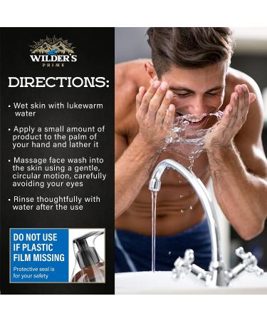 Men's Moisturizing Facial Cleanser with Hyaluronic Acid, Lavender & Vitamin E - 8 fl oz - Made in USA - Buy Online on GoSupps.com