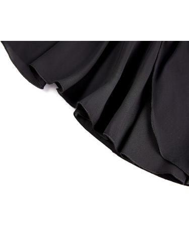 Domusgo Girls Women Ballet Skirts | Adjustable Wrap Chiffon Dancewear | Pink/Black | Size L | Perfect for Competition, Party, Celebration | Ages 10-12 Years - Buy Online on GoSupps.com