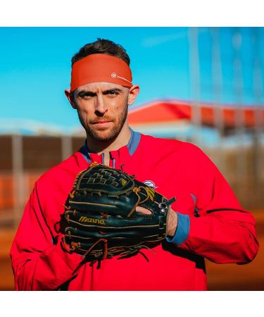 Suddora Solid Orange Wide Headband - Ideal for Workout, Football, Soccer and Yoga - Buy Online on GoSupps.com