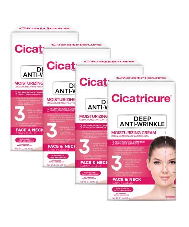 Cicatricure Antiwrinkle Cream 2.1oz FOUR PACK 2.1 Ounce (Pack of 4) Deep Anti-Wrinkle Face Cream